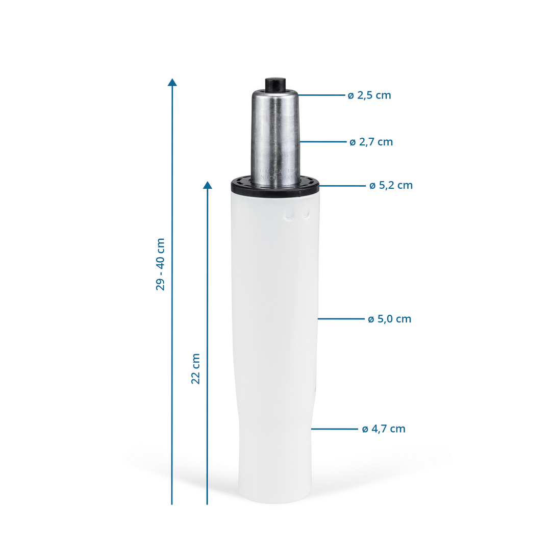 Hjh Office Gasfeder Gasdruckfeder Ersatzgasfeder Weiß 29 40cm Bürostuhl B-Ware