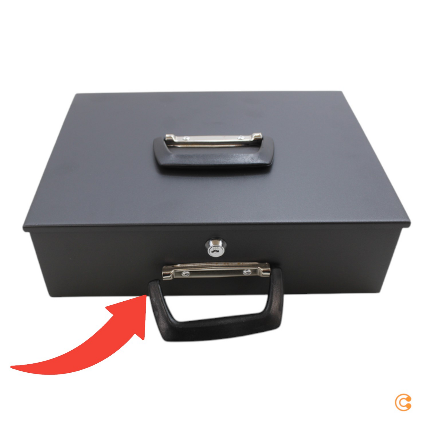 Hjh Office Geldkassette Kasse Safe Schwarz Münzzählbrett Siehe Text/Foto B-Ware - 4251084672294