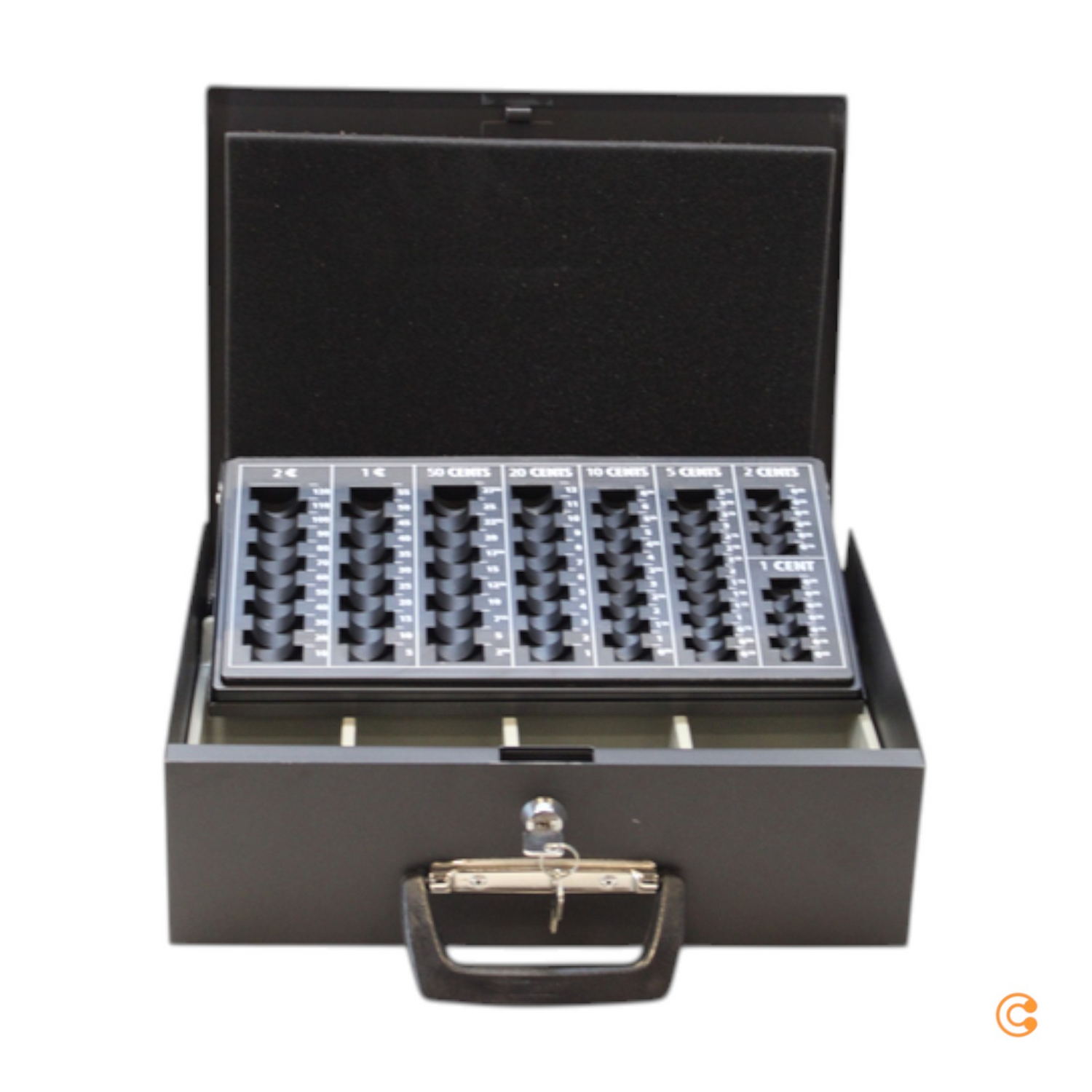 Hjh Office Geldkassette Kasse Safe Schwarz Stahl Tragegriff Siehe Text/Foto B-Ware - 4251084672294