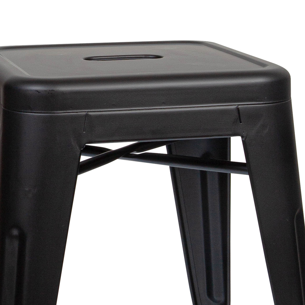 B-Ware Hjh Office Hocker Sitzgelegenheit Vantaggio Metall Bistrohocker Schwarz Matt351 - 4064323028628