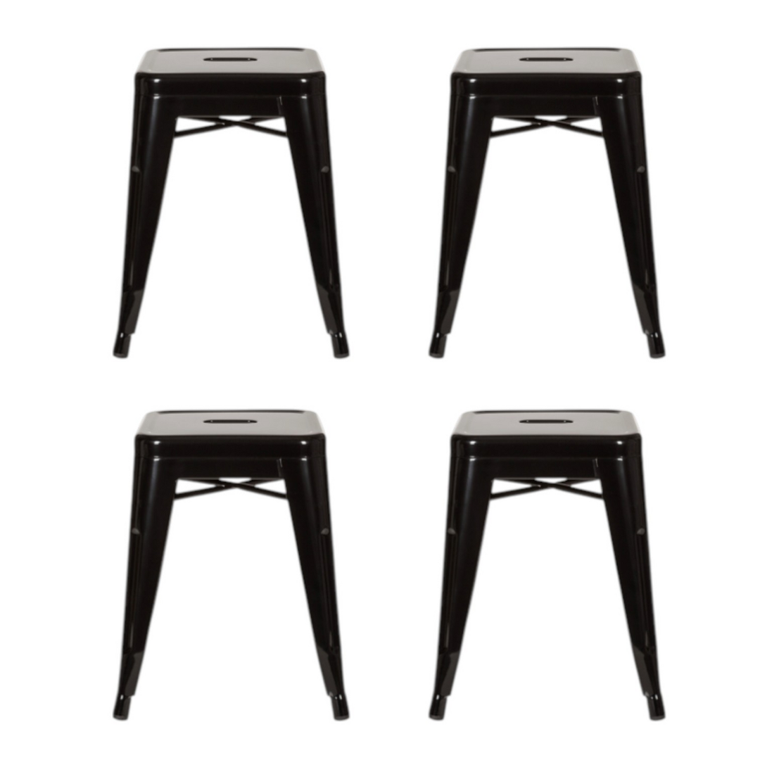 Hjh Office Hocker Vantaggio Sitzhocker Bistro Hocker Sitz Stahl Metallic 4 Stück B-Ware - 4251084662226
