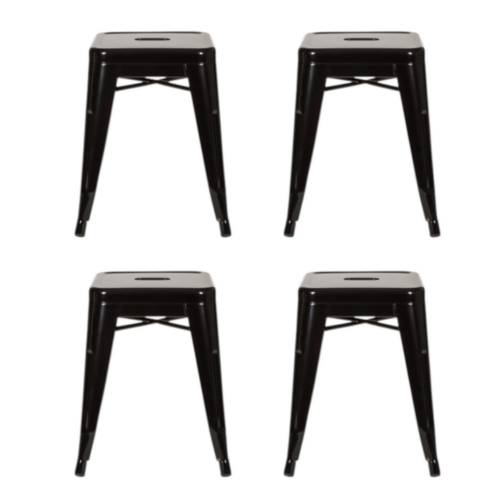 Hjh Office Hocker Vantaggio Sitzhocker Bistro Hocker Sitz Stahl Metallic 4 Stück B-Ware - 4251084662226