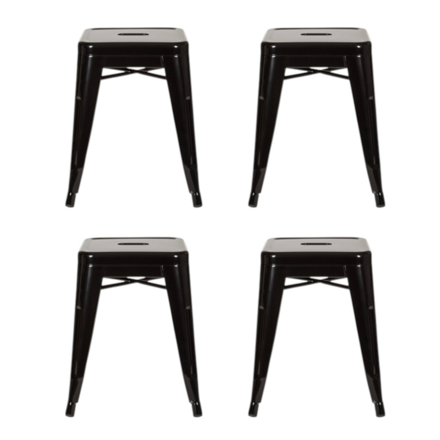 Hjh Office Hocker Vantaggio Sitzhocker Bistro Hocker Sitz Stahl Metallic 4 Stück B-Ware - 4251084662226