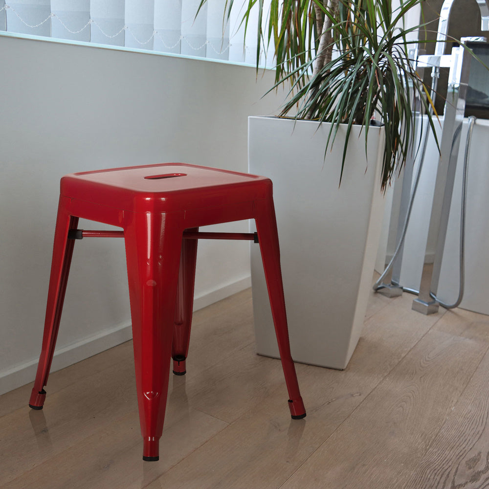 hjh OFFICE Hocker Sitzgelegenheit VANTAGGIO Hocker rot stapelbar Gastronomie166 - 4251084662233