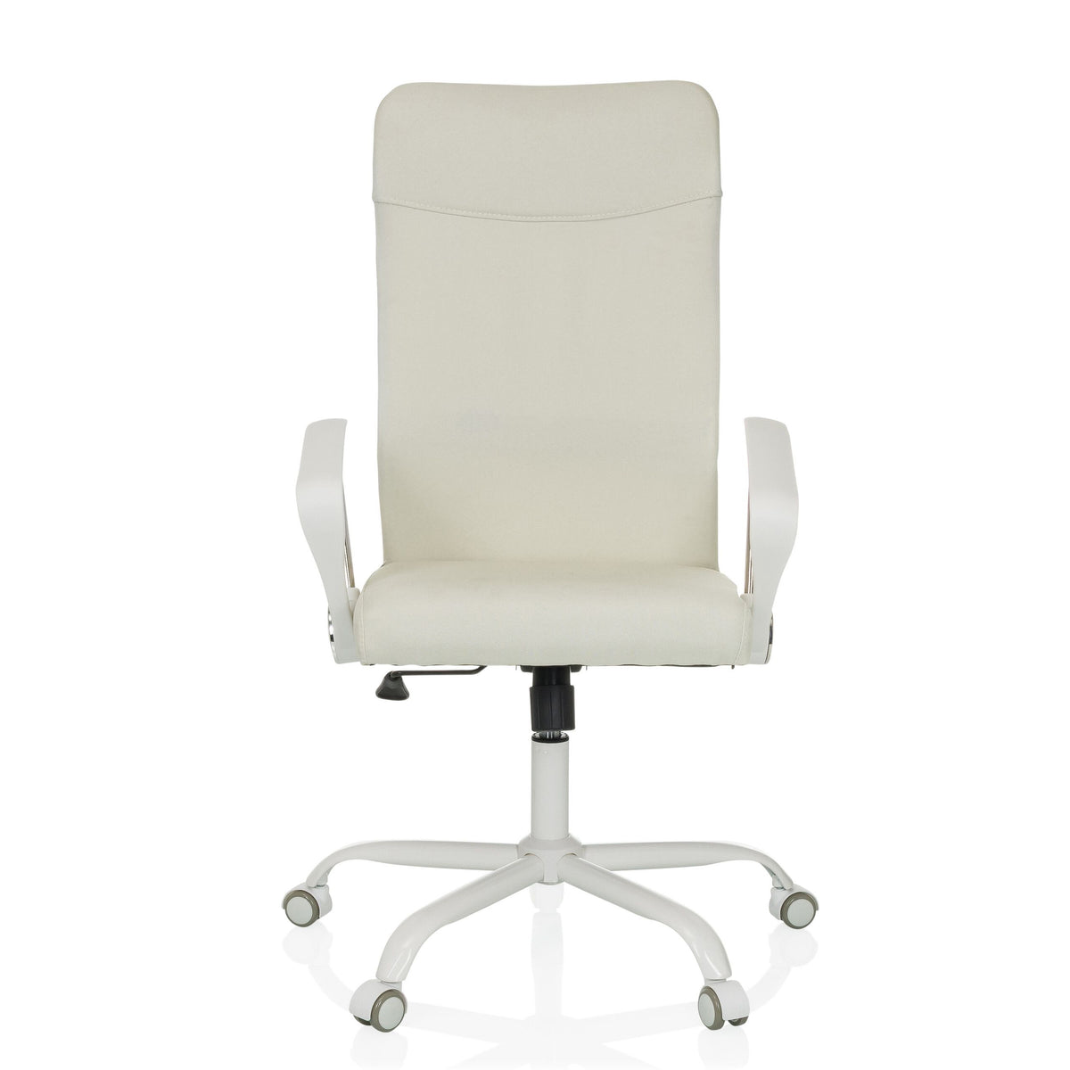 hjh OFFICE Bürostuhl Drehstuhl Home Office STRYKA W Stoff Armlehnen Beige St207 - 4064323107743