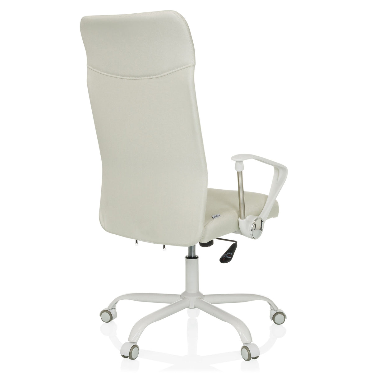 hjh OFFICE Bürostuhl Drehstuhl Home Office STRYKA W Stoff Armlehnen Beige St207 - 4064323107743