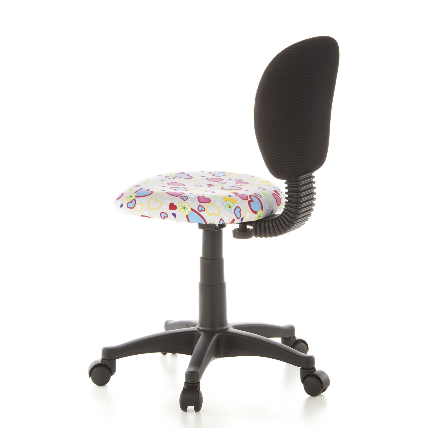B-Ware Hjh Office Kinderschreibtischstuhl Kinderstuhl Sitz Drehstuhl Flowers & Hearts - 4260182538876