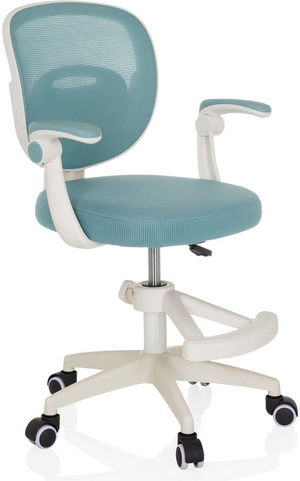 B-Ware Hjh Office Kinderdrehstuhl Stuhl Kinderstuhl Kiddy Smart Lichtblau