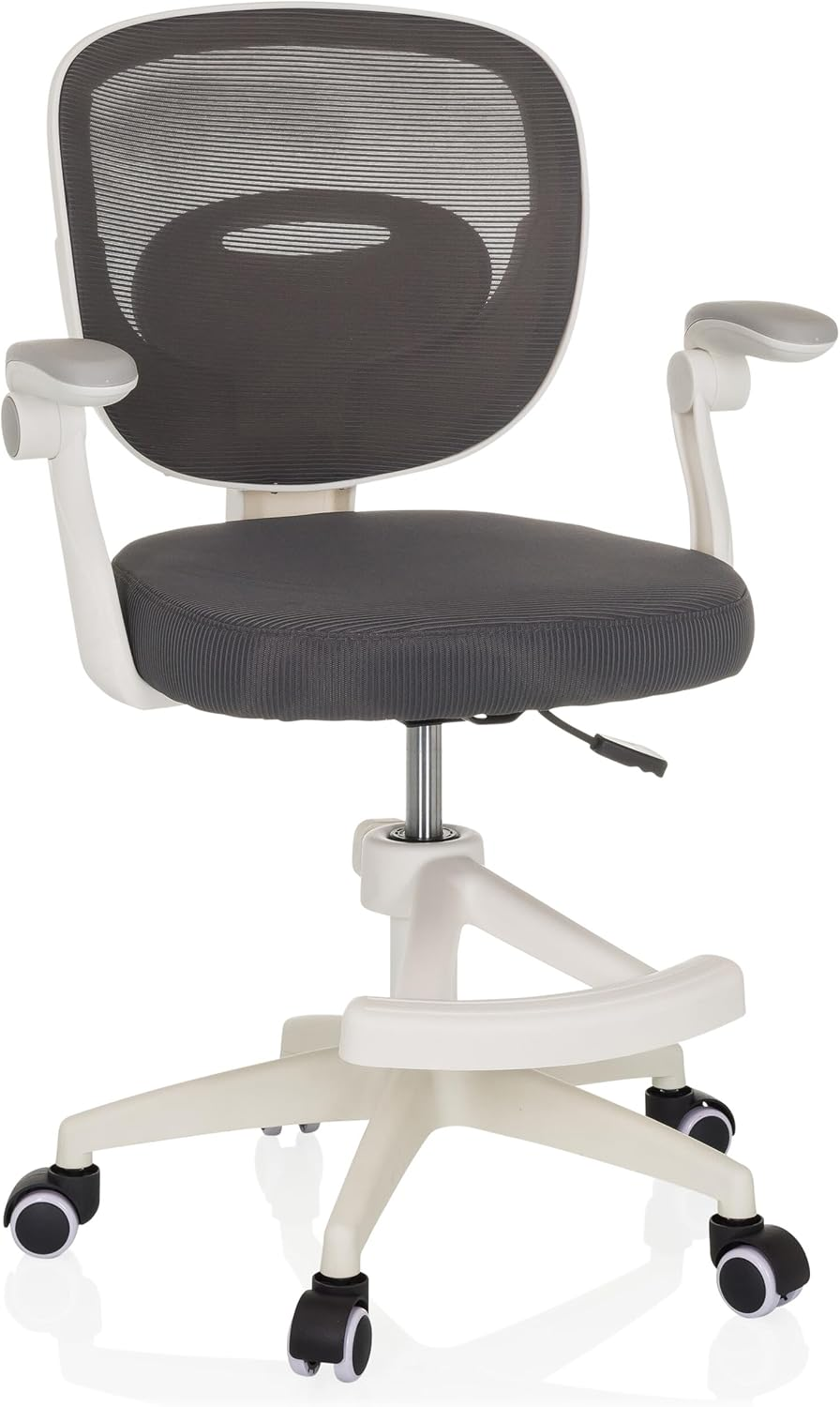 B-Ware Hjh Office Kinderdrehstuhl Kinderstuhl Kiddy Smart Abklappbare Armlehnen Grau - 4064323107255