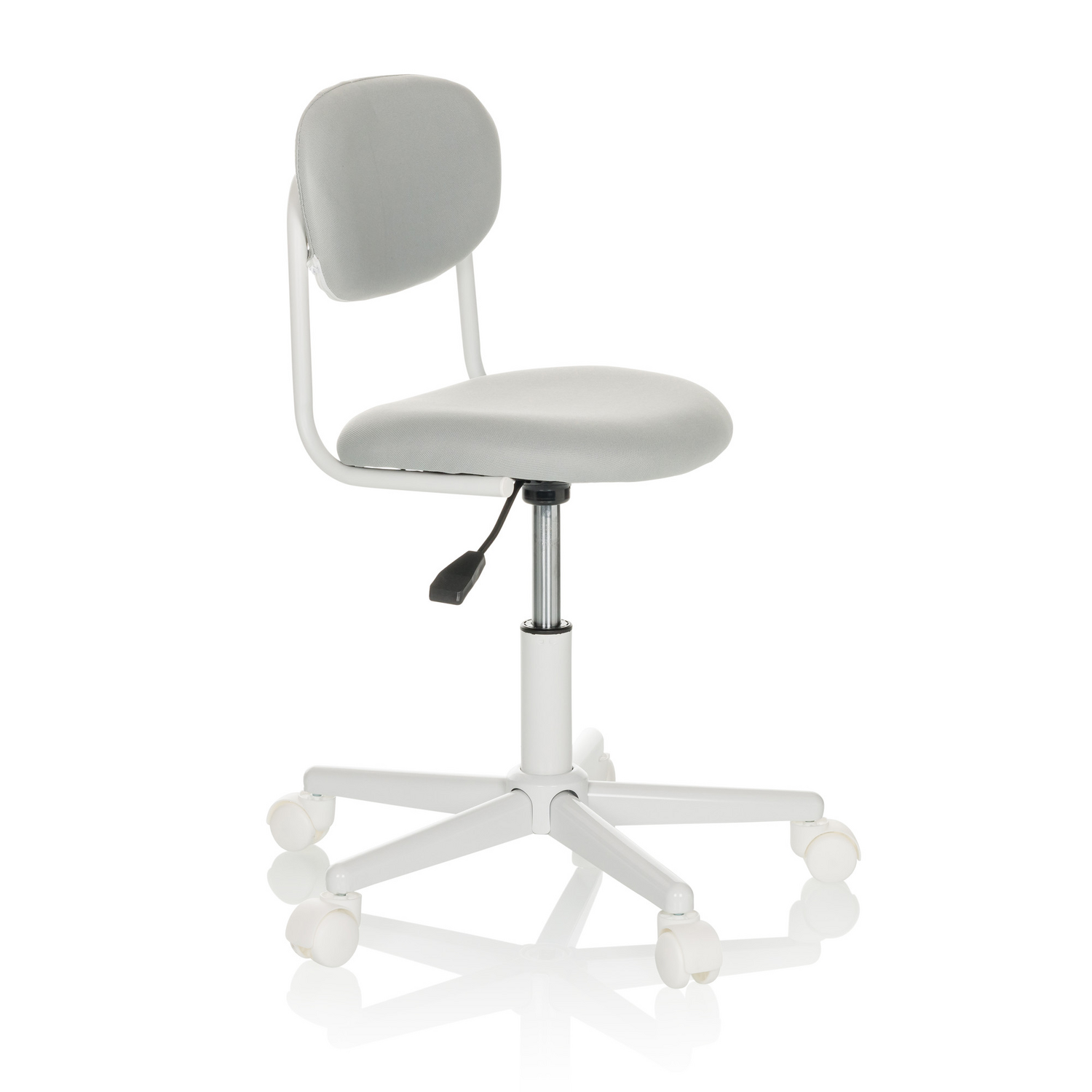 B-Ware Hjh Office Kinderschreibtischstuhl Drehstuhl Kinderstuhl Kiddy Base I Stoff Grau - 4064323035916