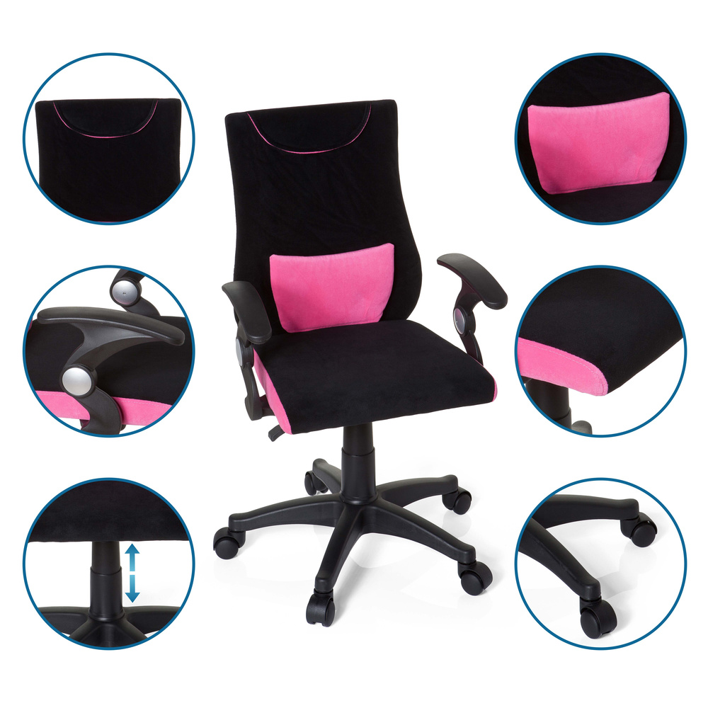 B-Ware Hjh Office Kinderschreibtischstuhl Kinderstuhl Kiddy Pro Al Drehstuhl Stuhl Pink - 4260284083649