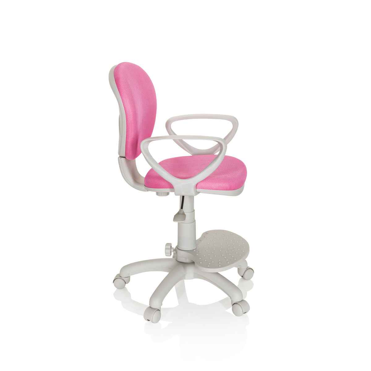 hjh OFFICE Kinderstuhl Kinderschreibtischstuhl KID COLOUR G1 Stoff pink Stuhl - 4064323000044