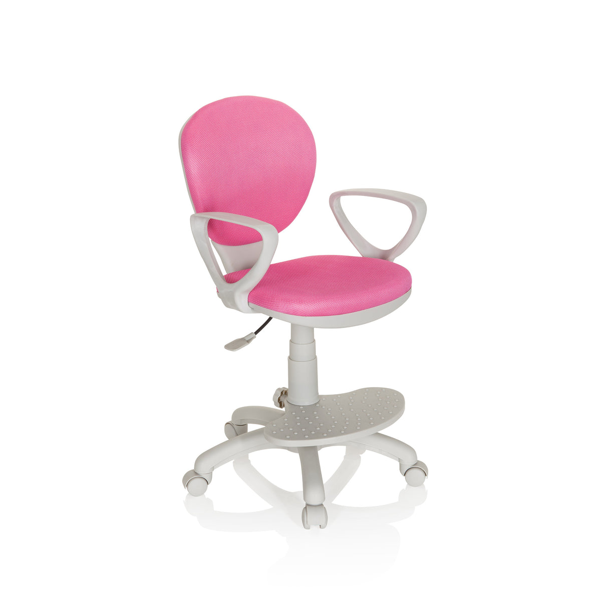 hjh OFFICE Kinderstuhl Kinderschreibtischstuhl KID COLOUR G1 Stoff pink Stuhl - 4064323000044