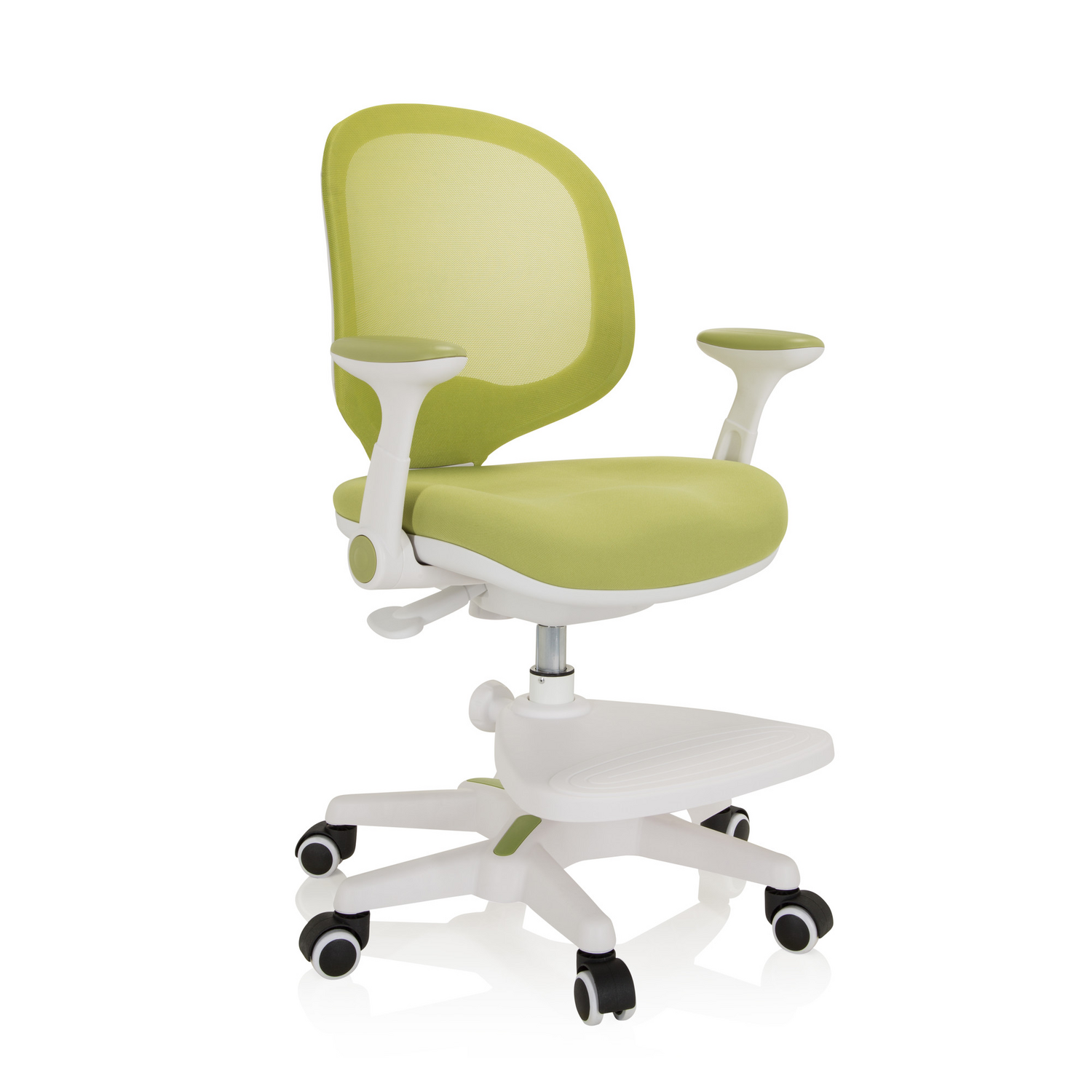 B-Ware Hjh Office Kinderstuhl Kinderdrehstuhl Kid Ergo Höhenverstellbar Netzstoff Grün - 4064323020202