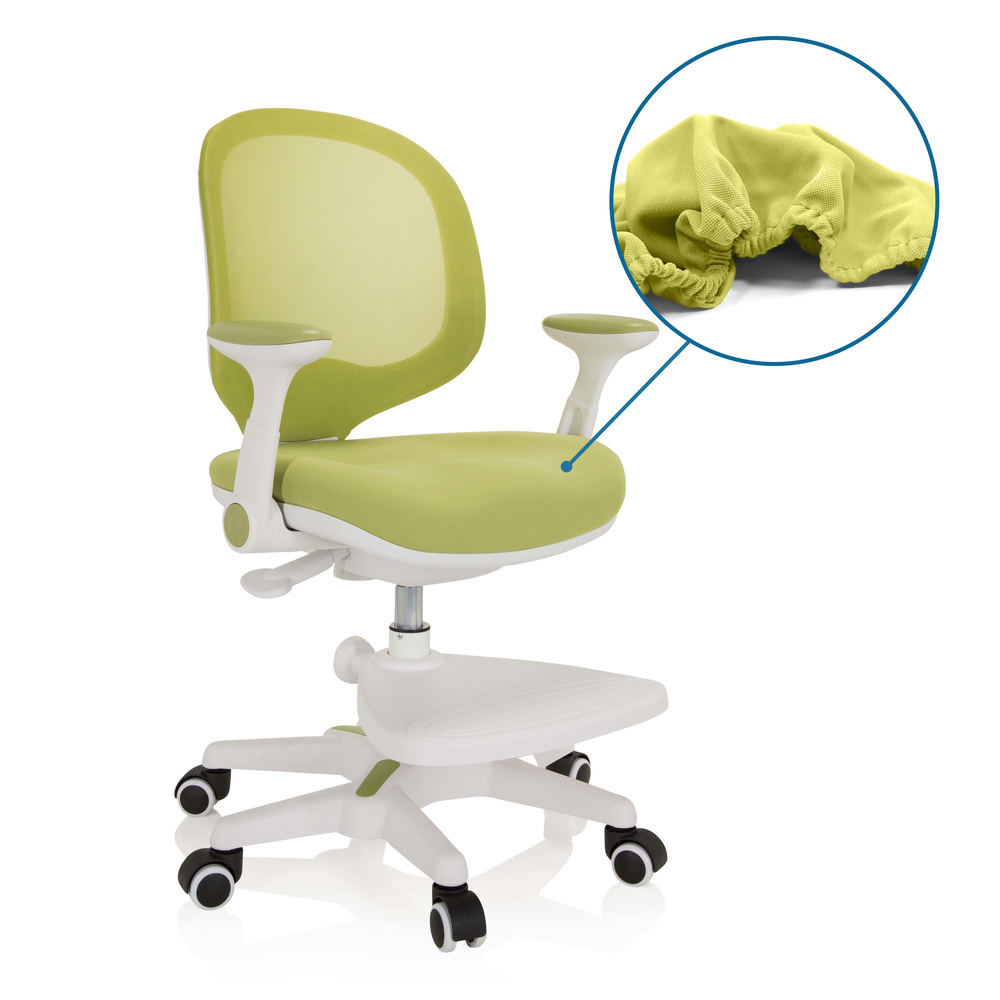 B-Ware Hjh Office Kinderstuhl Kinderdrehstuhl Kid Ergo Netzstoff Grün Siehe Text/Foto - 4064323020202
