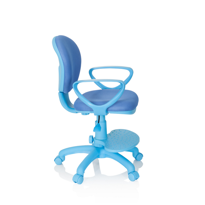 Hjh Office Kinderstuhl Kinderschreibtischstuhl Kid Colour Stoff Blau Stuhl Möbel B-Ware