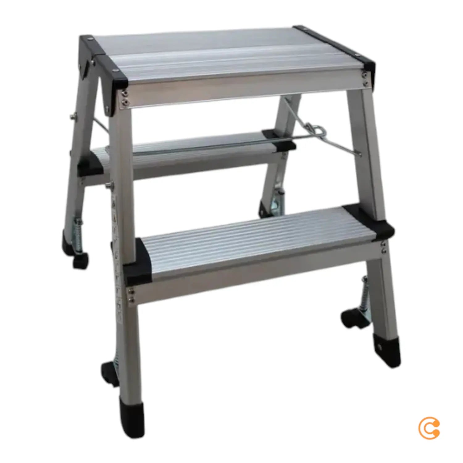 B-Ware Hjh Office Klappleiter Solid Vi Aluminium 2 Stufen Trittleiter Siehe Text/Foto - 4251084696603