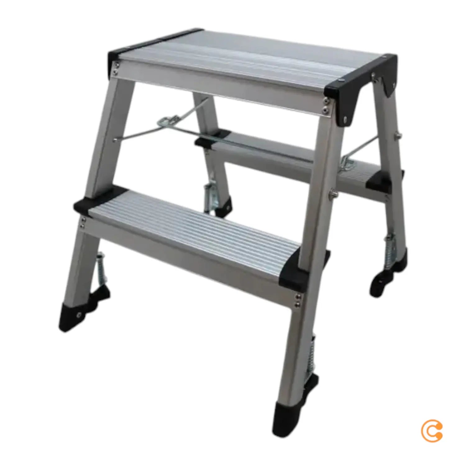 B-Ware Hjh Office Klappleiter Solid Vi Aluminium 2 Stufen Trittleiter Siehe Text/Foto - 4251084696603