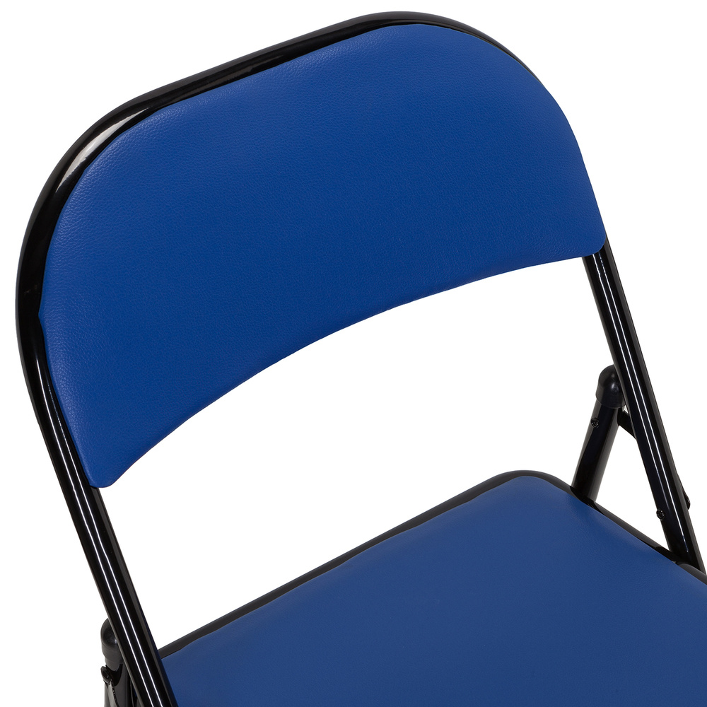B-Ware Hjh Office Klappstuhl Stuhl Konferenzstuhl Blau Kunstleder Tudela 821 - 4251084696801