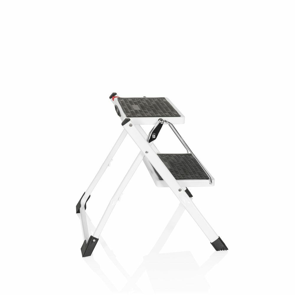 B-Ware Hjh Office Klapptritt Solid W1 Stahl 2 Stufen Weiß Leiter Trittleiter 194 Cm - 4064323001911