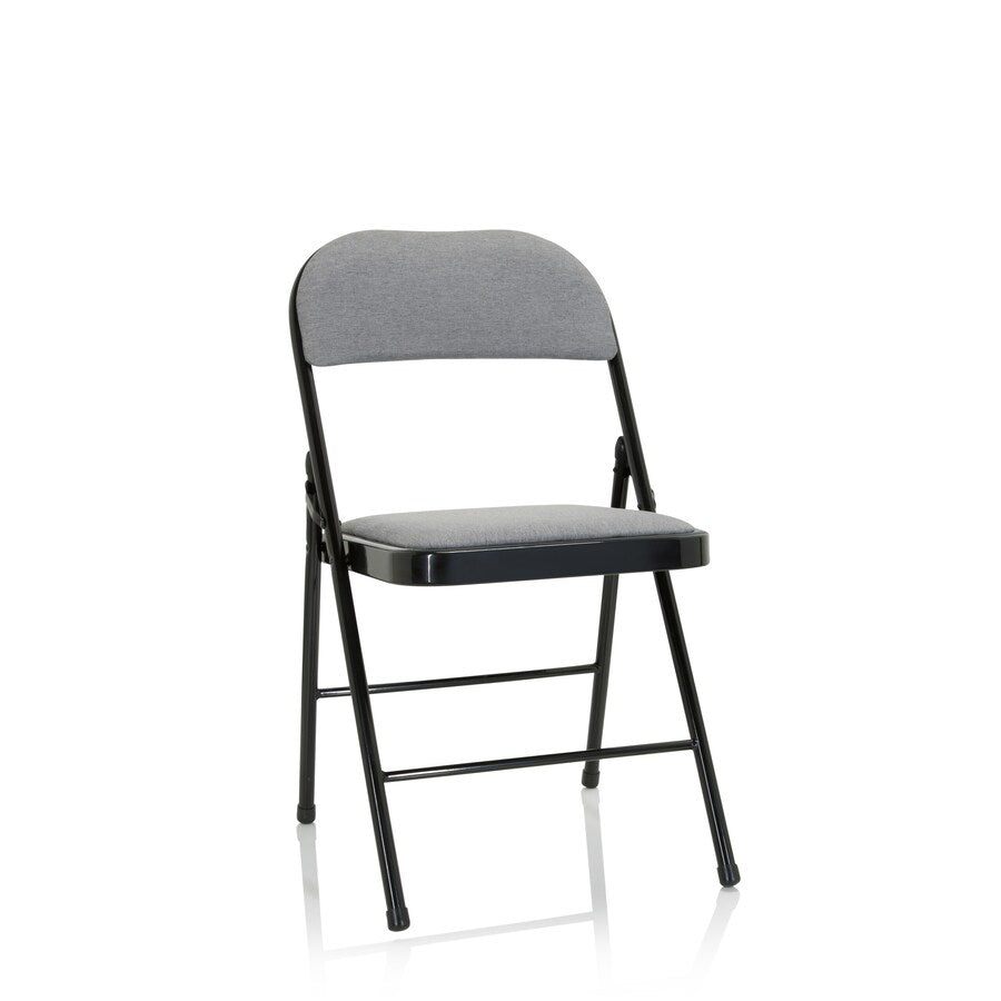 hjh OFFICE Konferenzstuhl Besucherstuhl Klappstuhl  Stoff hellgrau Polyester - 3000380476