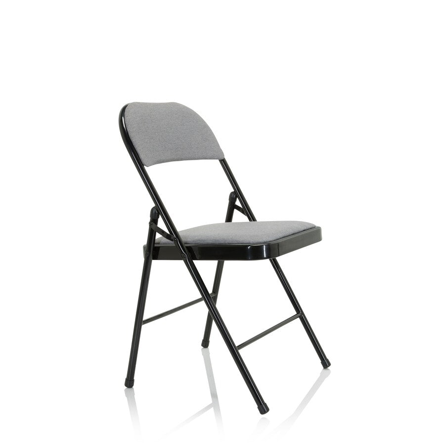hjh OFFICE Konferenzstuhl Besucherstuhl Klappstuhl  Stoff hellgrau Polyester - 3000380476