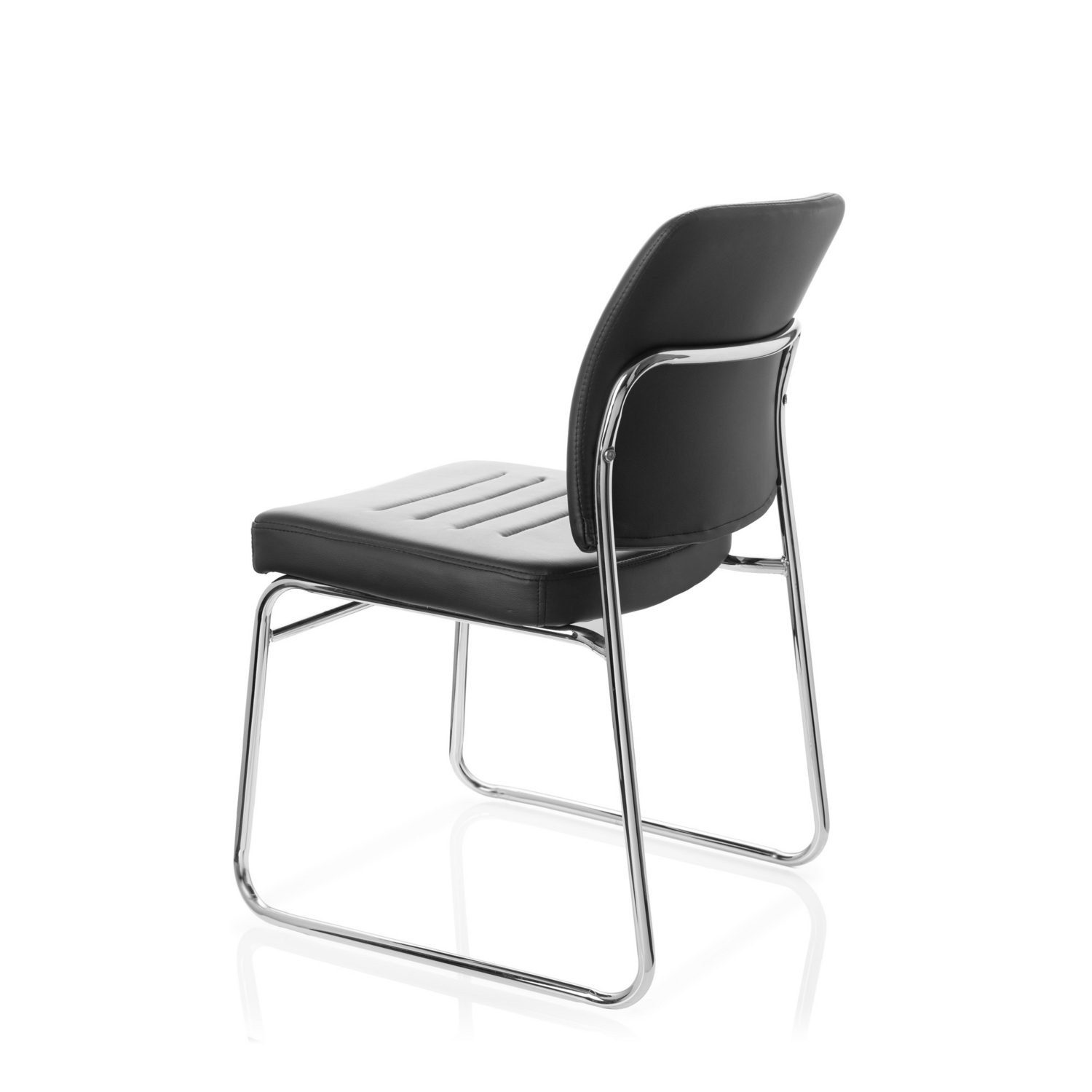 B-Ware Hjh Office Konferenzstuhl Stuhl Tonso V Kunstleder Schwarz 4 Stück - 4251084642723