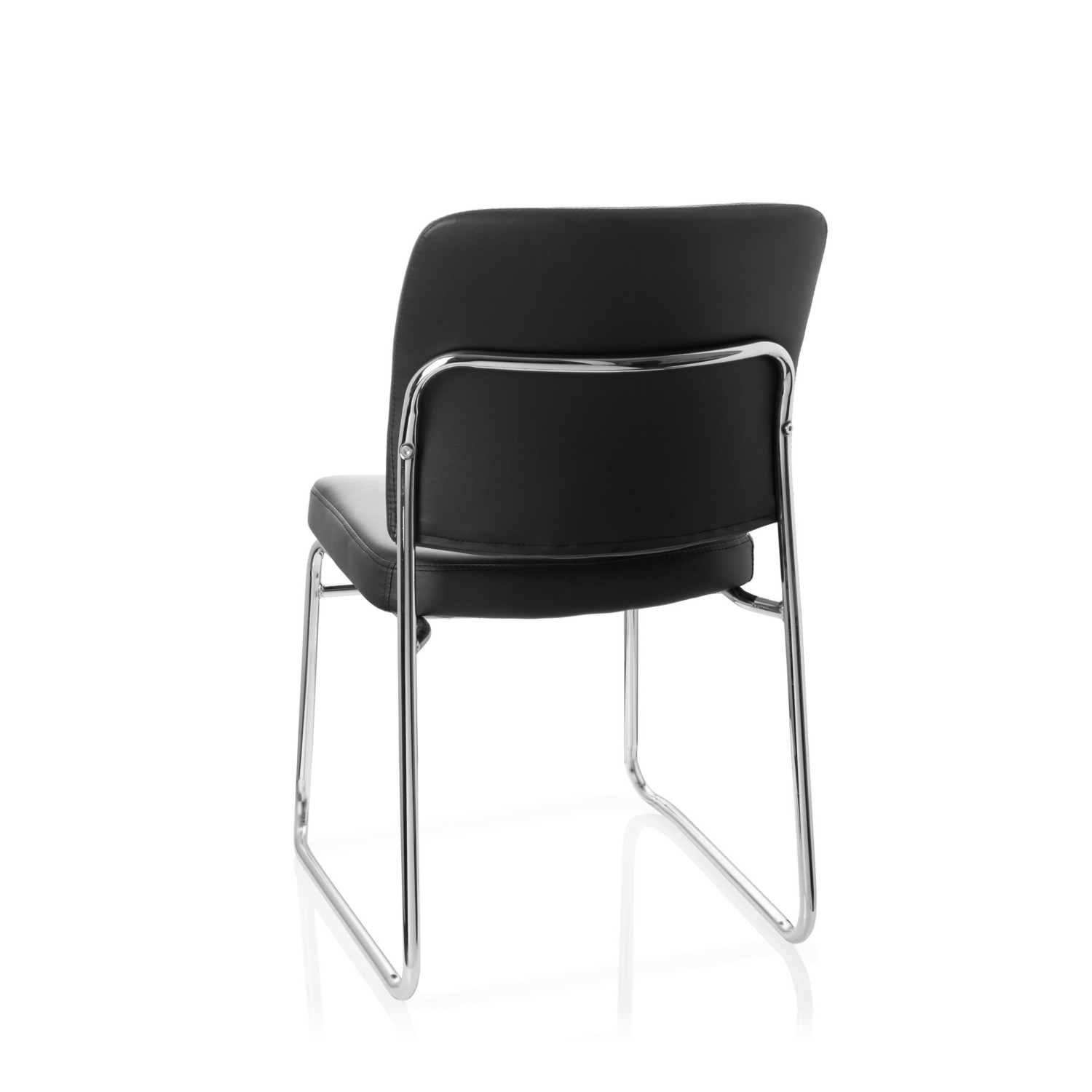 B-Ware Hjh Office Konferenzstuhl Besucherstuhl Stuhl Tonso V Kunstleder Schwarz 4 Stück - 4251084642723