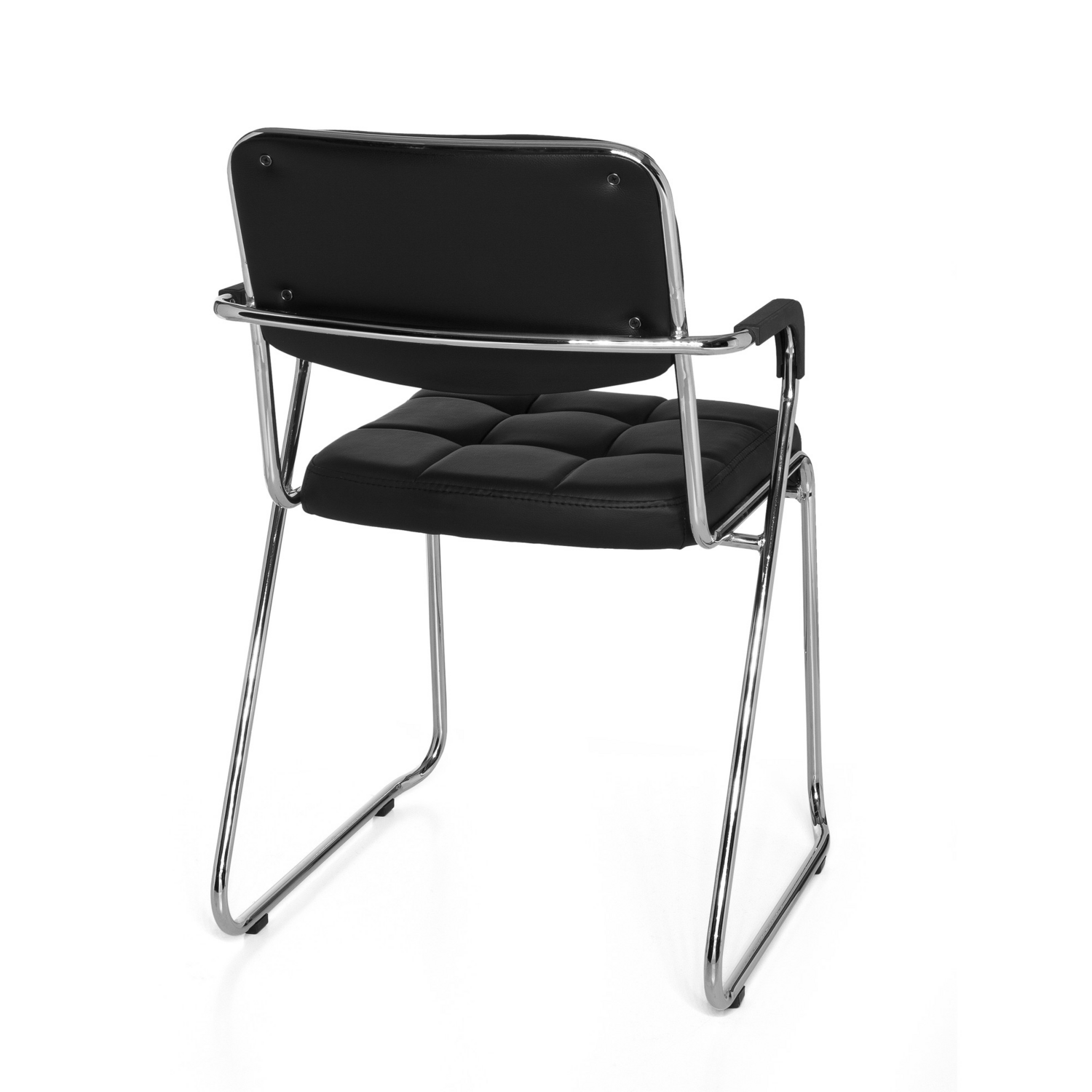 B-Ware Hjh Office Konferenzstuhl Kufen Besucher Schwarz Kunstleder Armlehnen 4 Stück - 4260284083281
