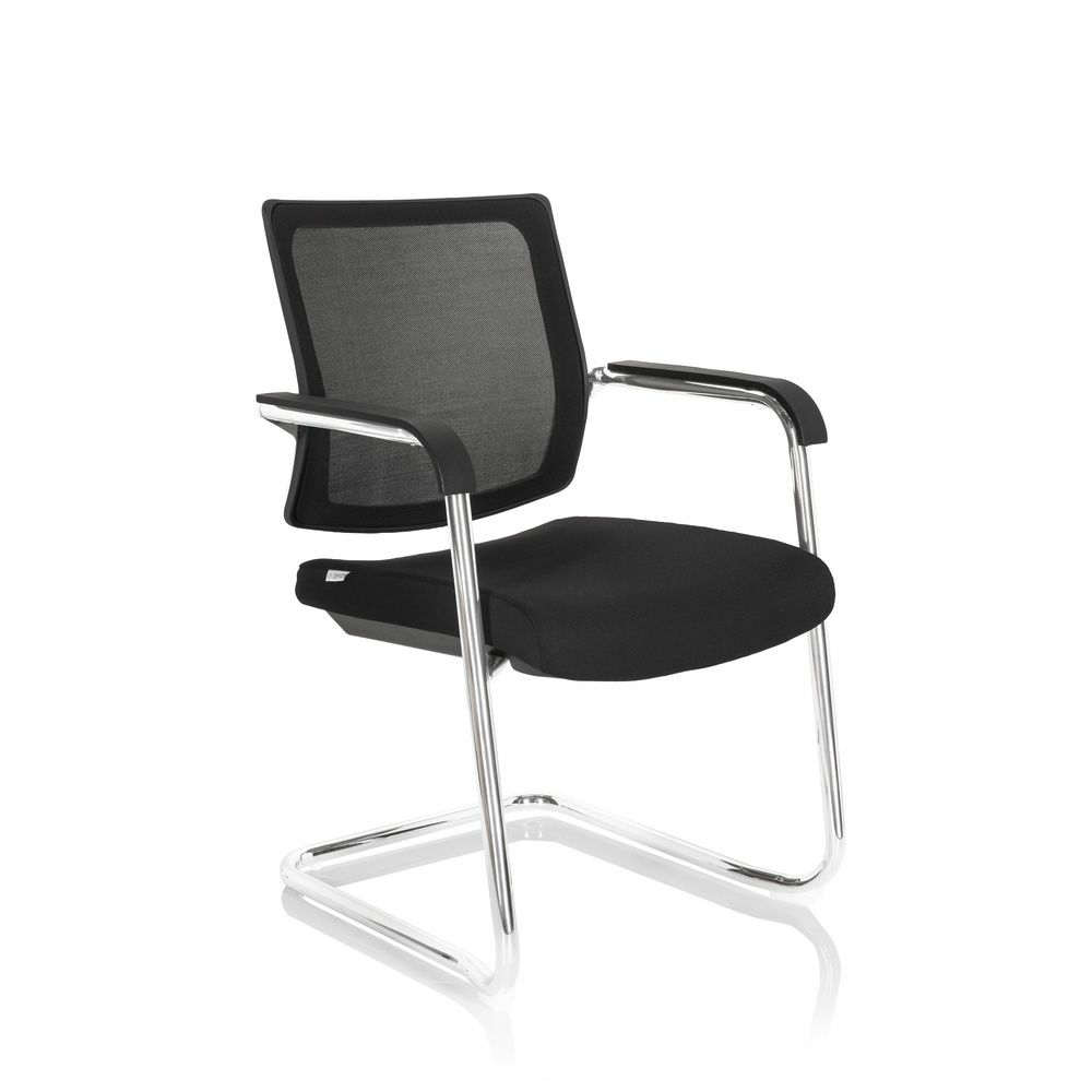 B-Ware Hjh Office Konferenzstuhl Levia V Schwarz Freischwinger Besucherstuhl 838 - 4064323000228