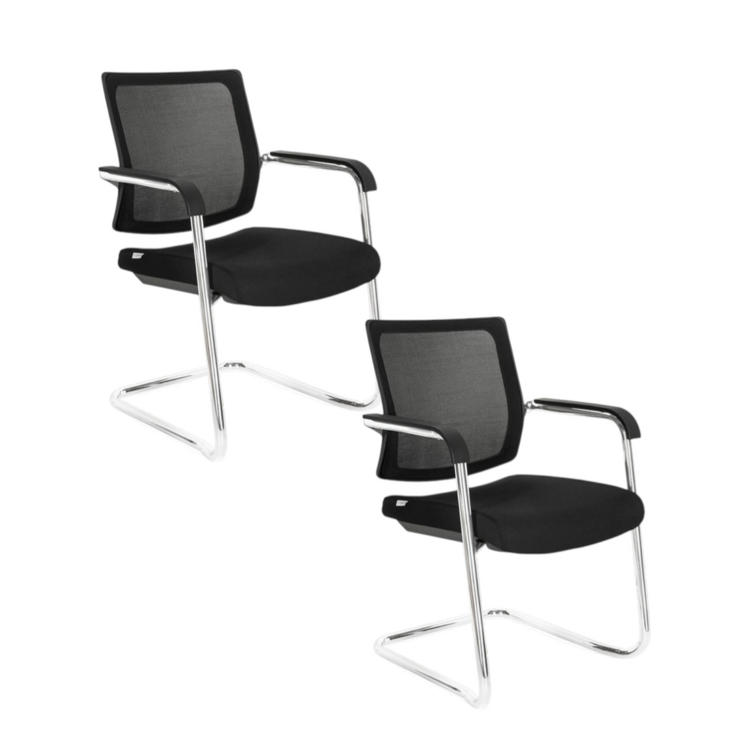 Hjh Office Konferenzstuhl Levia V Schwarz Freischwinger 2 Stück B-Ware - 4064323000228