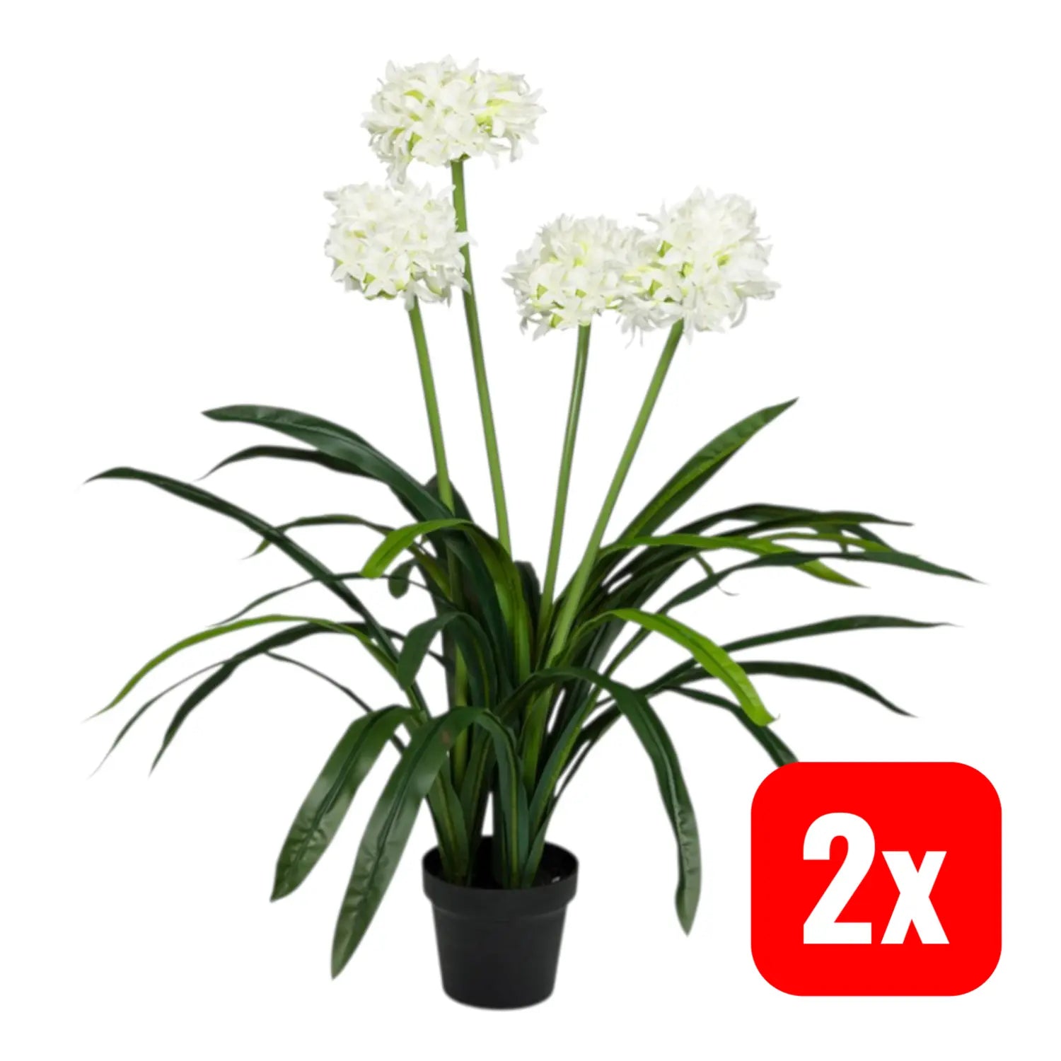 B-Ware Hjh Office Kunstpflanze Agapanthus Dekopflanze Pflanze Blume Unecht 2 Stück - 4064323038634
