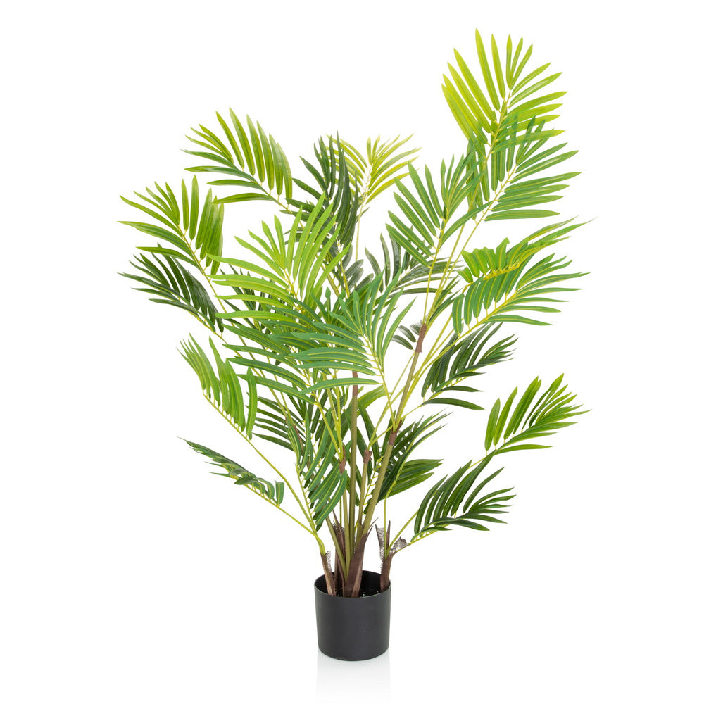 hjh OFFICE Kunstpflanze Kunstbaum Areca Palme grün 120cm Kunstpflanze hjh OFFICE - 4064323007395