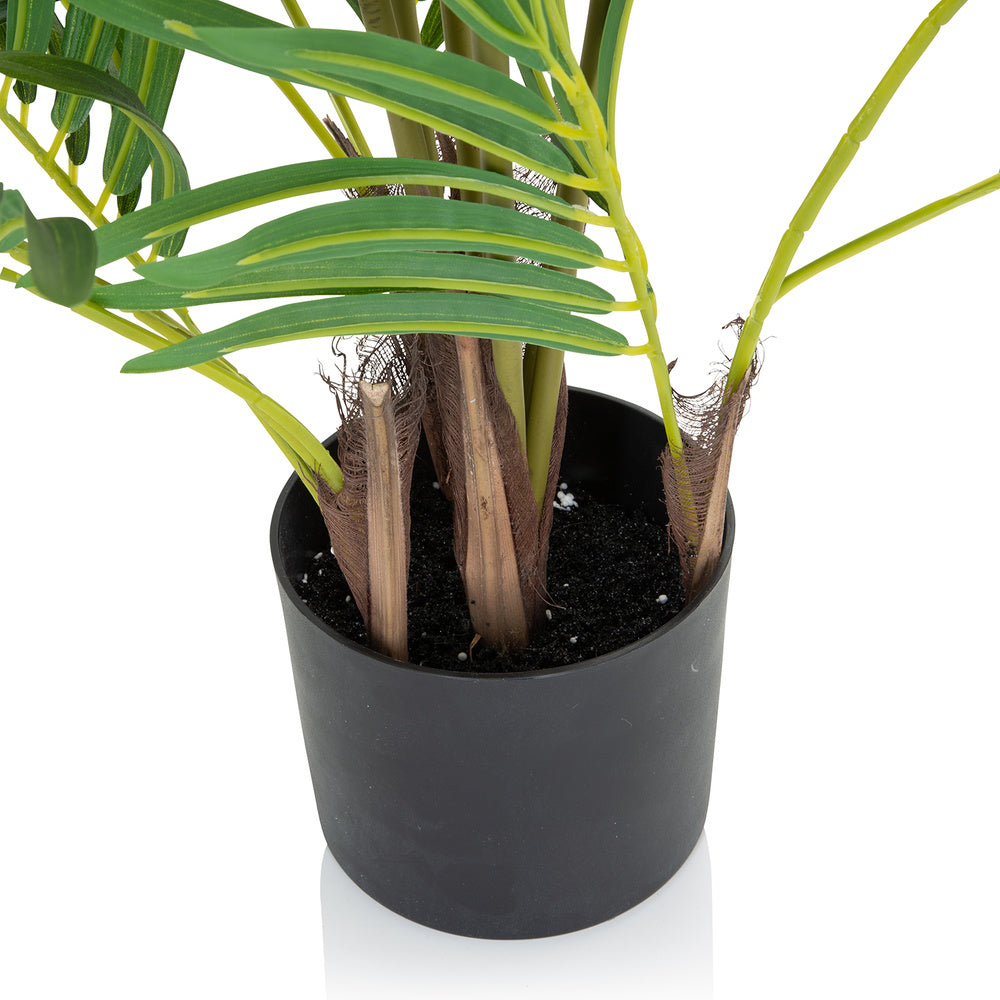 hjh OFFICE Kunstpflanze Kunstbaum Areca Palme grün 120cm Kunstpflanze hjh OFFICE - 4064323007395