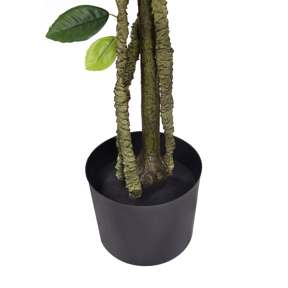 hjh OFFICE Kunstpflanze Kunstbaum Zitronenbaum LEMON Deko 135 cm grün künstlich - 4064323036531