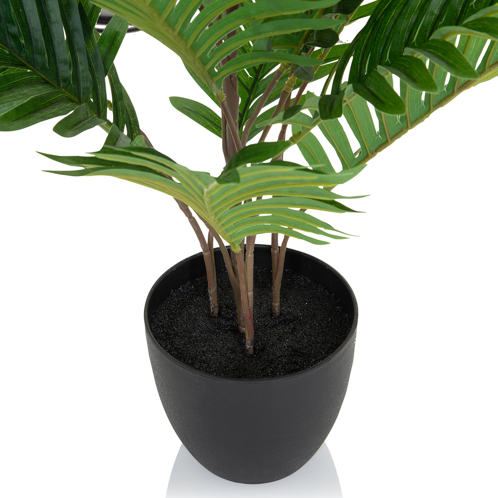 Hjh Office Kunstpflanze Palme Areca Grün Goldfruchtpalme 70cm Kunststoff171 B-Ware