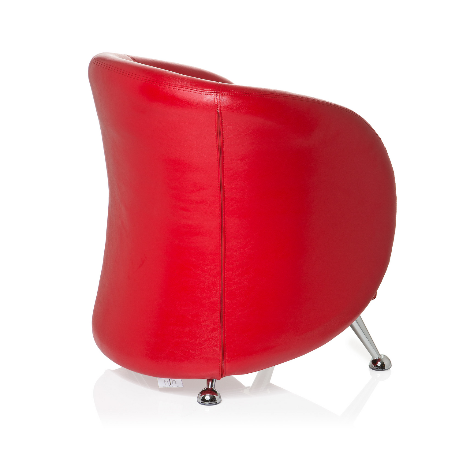 Hjh Office Loungesessel Clubsessel St. Lucia Kunstleder Rot Sessel Möbel Stuhl B-Ware - 4260284084035