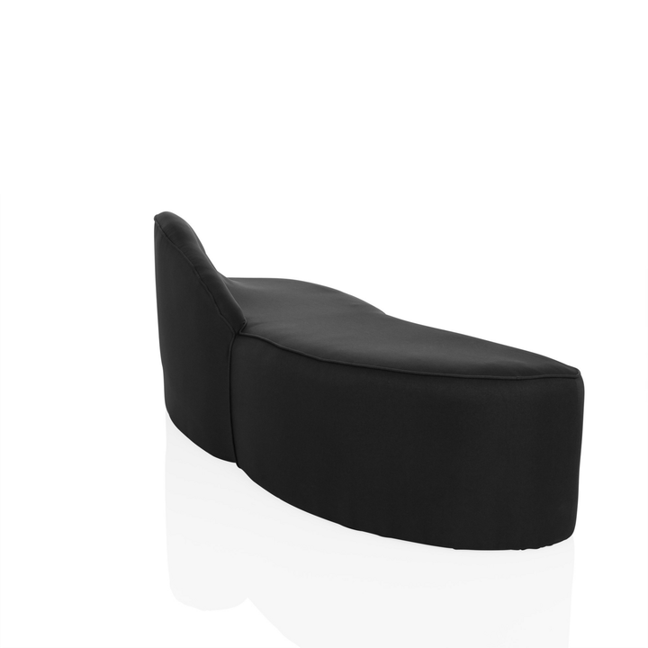 Hjh Office Loungesofa Empfangssofa Baracoa Stoff Schwarz Sofa Möbel Couch Möbel B-Ware - 4064323037934