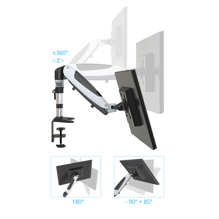 Hjh Office Monitorhalterung Vm Mg2 S 2 Monitore 15   27 Zoll Schwarz Halterung B-Ware