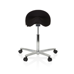 B-Ware Hjh Office Arbeitstuhl Sitzhocker Sattel Stuhl Schwarz Hocker Rollhocker