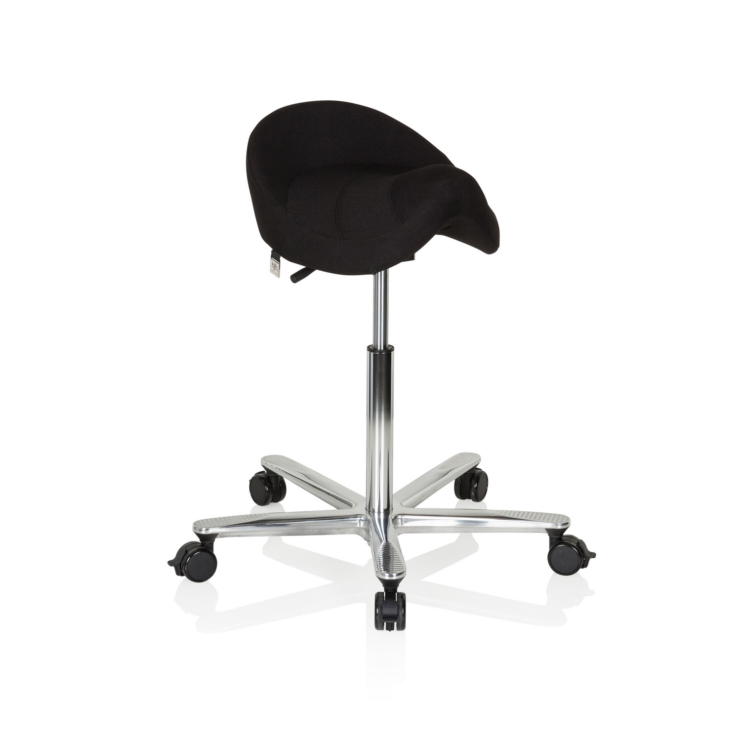 B-Ware Hjh Office Arbeitstuhl Sitzhocker Sattel Stuhl Schwarz Hocker Rollhocker - 4251084668242