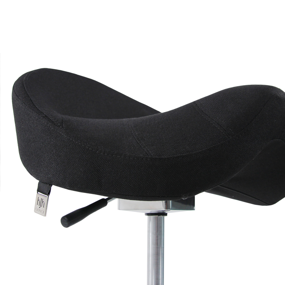 B-Ware Hjh Office Arbeitstuhl Sitzhocker Sattel Stuhl Schwarz Hocker Rollhocker - 4251084668242