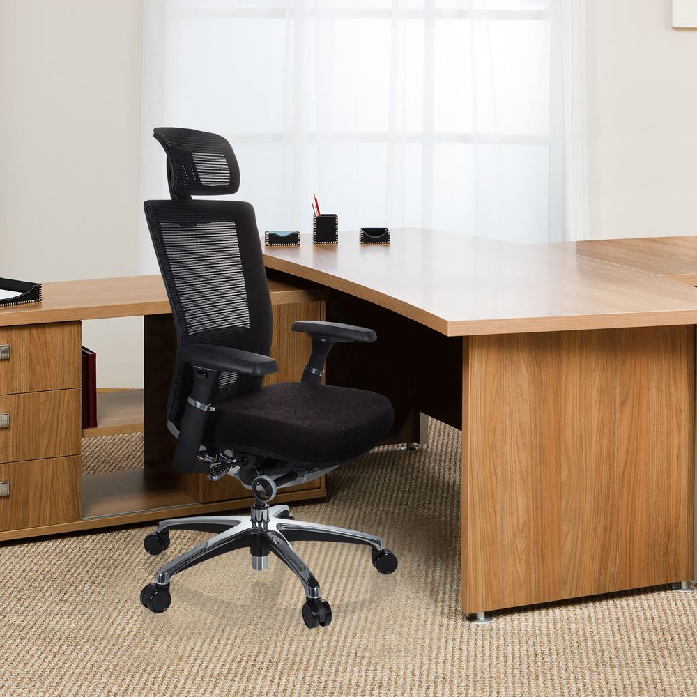 hjh OFFICE NOVA PRO I High End Bürostuhl Schwarz Netz - 4251084663957