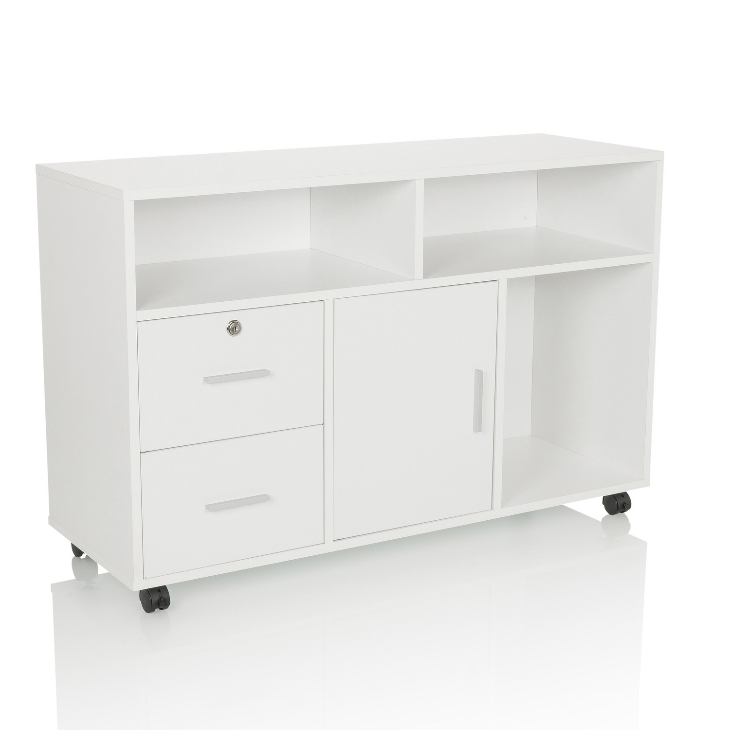 B-Ware Hjh Office Organiser Pro 100x35x65 Rollcontainer Mobiler Aktenschrank