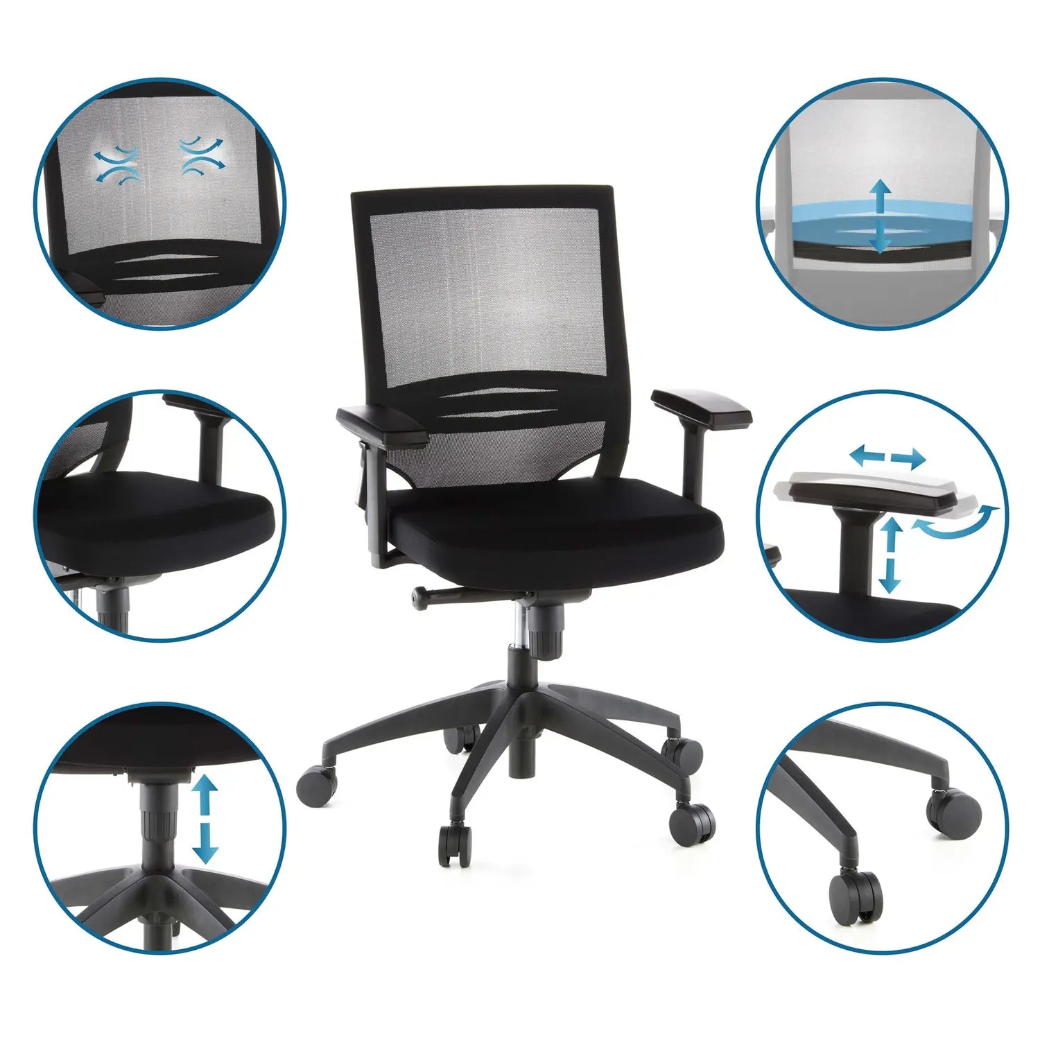 B-Ware Hjh Office Bürostuhl Chefsessel Ergohuman Base Sitz Stuhl Schreibtischstuhl556