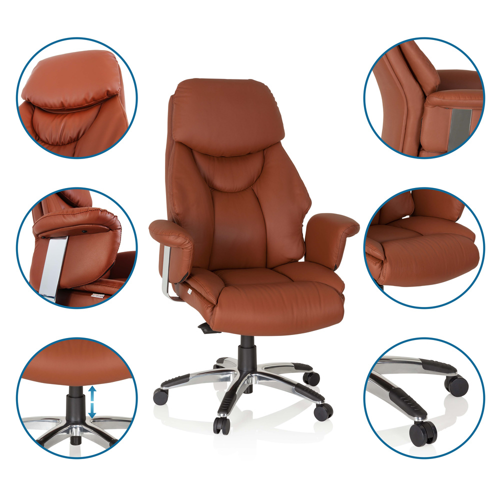 B-Ware Hjh Office Prado Kunstleder Luxus Chefsessel Schreibtischstuhl Drehstuhl Stuhl - 4251084667573