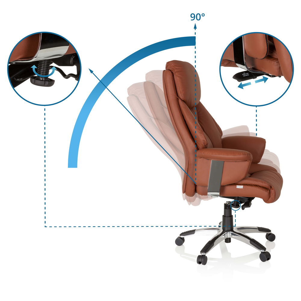 B-Ware Hjh Office Prado Kunstleder Luxus Chefsessel Schreibtischstuhl Drehstuhl Stuhl - 4251084667573