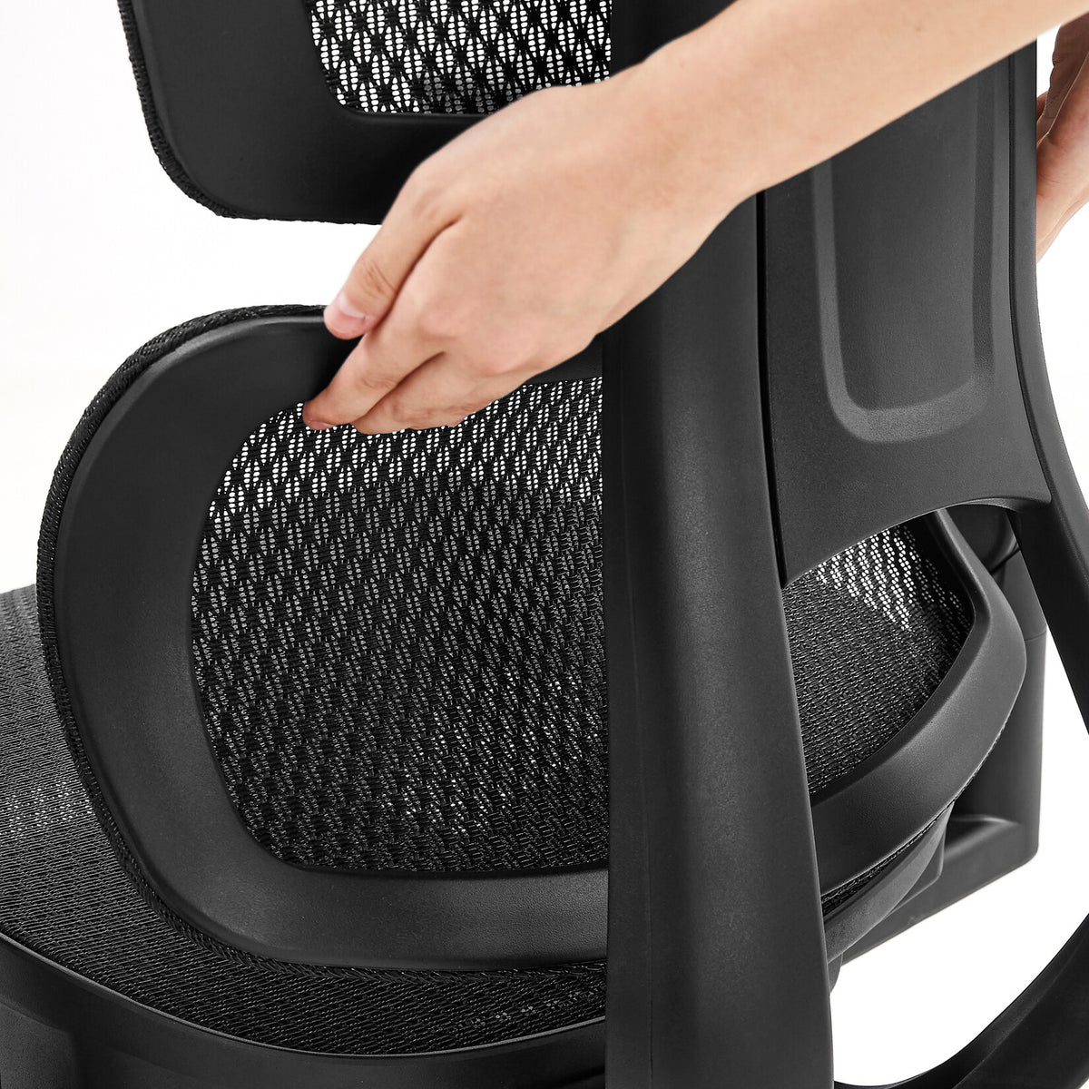 hjh OFFICE Bürostuhl Drehstuhl Sitzgelegenheit Ergo U2 Pro3 Netzstoff Schwarz - 4064323108405
