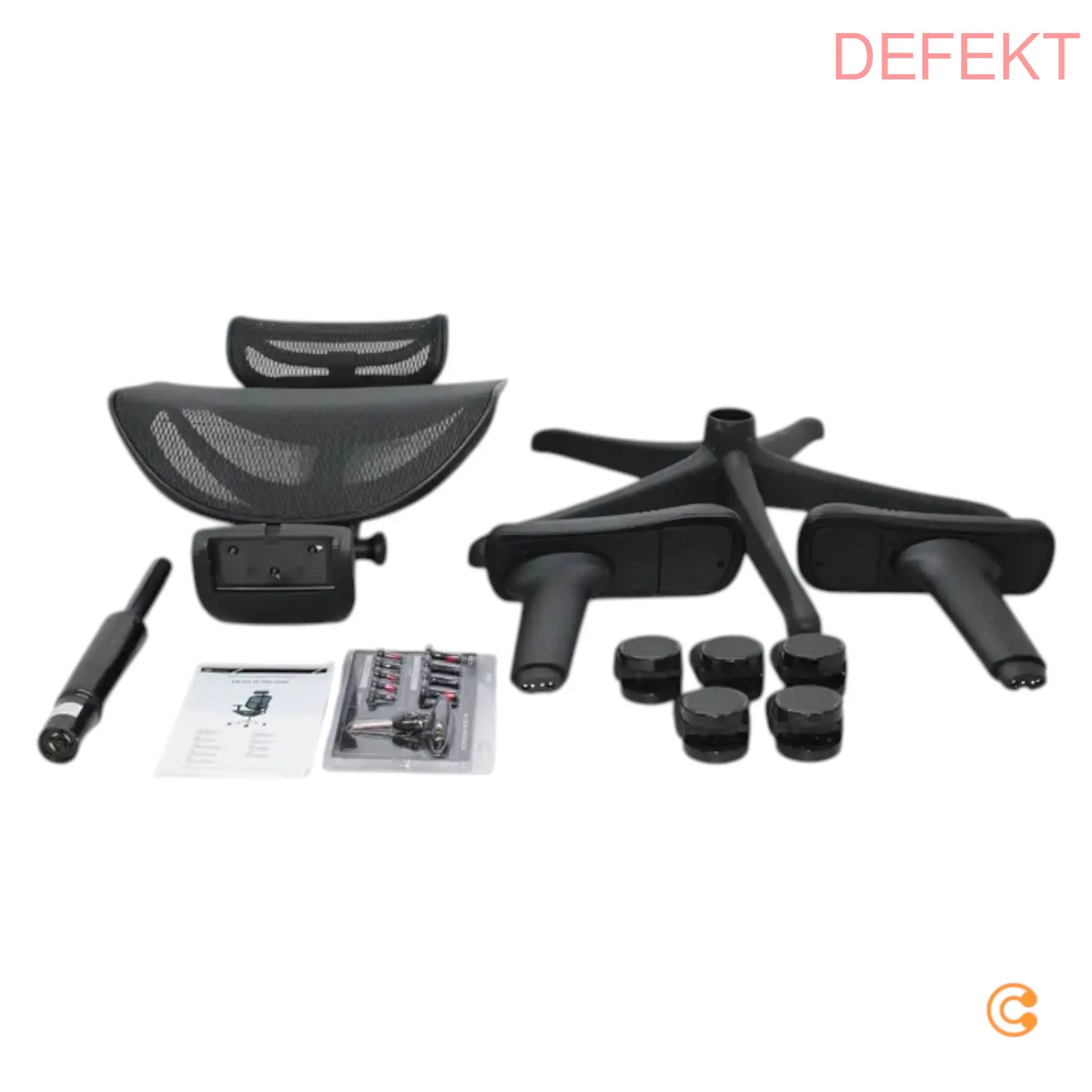D-Ware Hjh Office Bürostuhl Drehstuhl Enjoy Ultra Gen2 Stoff Schwarz Defektware - 4064323108535