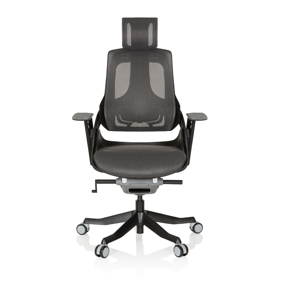 Hjh Office Profi Bürostuhl Spektre Black Netzstoff Mit Armlehnen Drehstuhl Stuhl B-Ware - 4251084667948